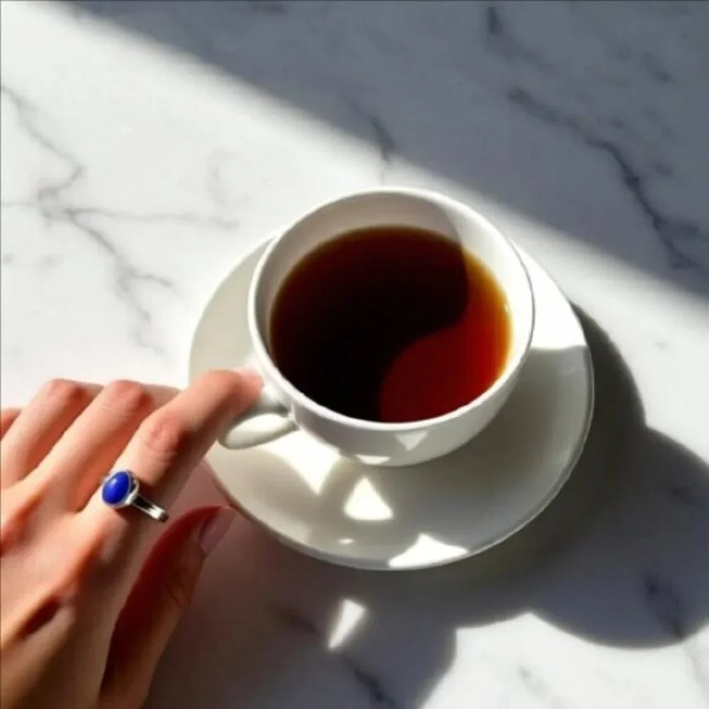 Trendy! Tiny Dainty Lapis Lazuli Sz 6 - Modern Minimalist Boho Midi Rings
